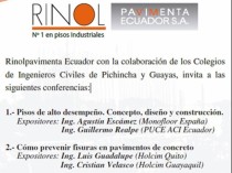 Rinol Pavimenta Ecuador concrete flooring conference