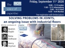 Webinar: "Solving problems in joints, an ongoing issue with industrial floors"